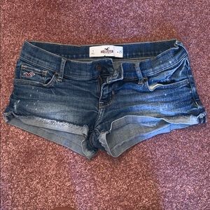 Hollister California Blue Low- Rise Shorts